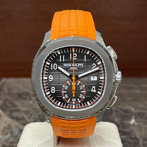 patek orange rubber strap|patek philippe waterproof watch.